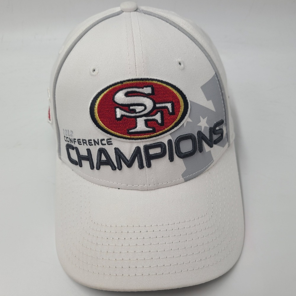 San Francisco 49ers Hat Fitted (Seems L-XL) New Era 2012 Conference Champions